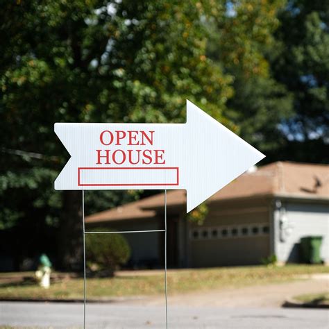 open house metal signs|cheap open house directional signs.